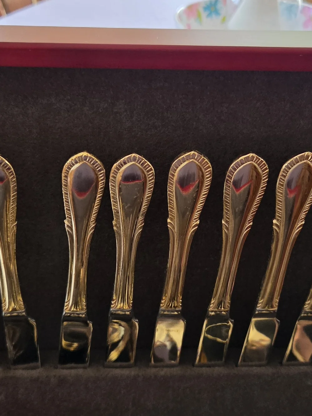 Farberware Gold-Tone Ornate Flatware Set - Polished Gold Finish Breeze Gold RARE